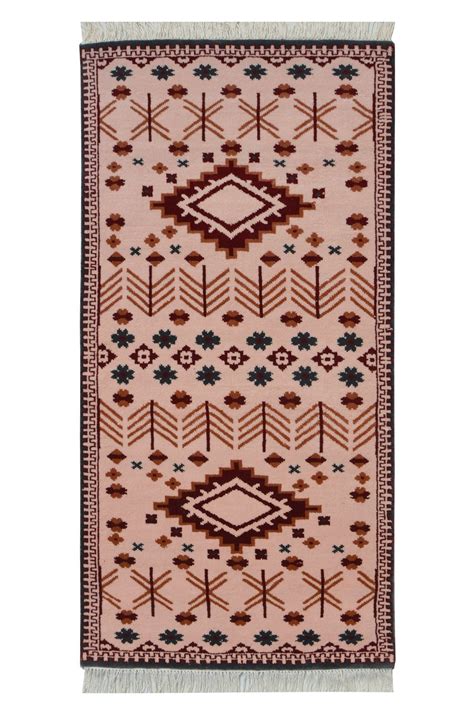 Mavi Pink Handknotted Runner Rug – The Rugs Story