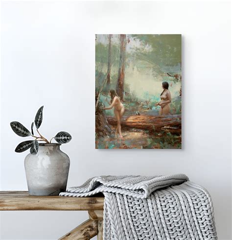 Elizabeth Zanzinger - "Foragers" by Elizabeth Zanzinger, Original Oil Painting, Female Nudes For ...