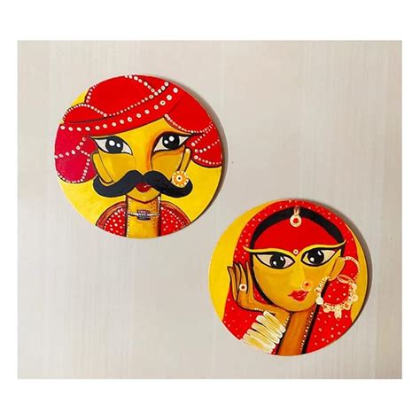 Decorative Wall Plate/Rajasthani Wall Plate/Wall Hanging/Hand painted ...
