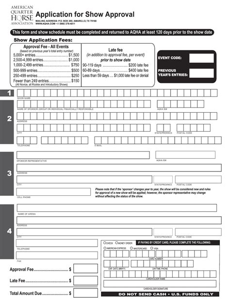 2013 Form TX American Quarter Horse Association Application for Show ...