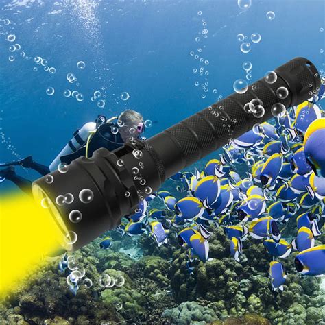 3000 Lumens Led Scuba Diving Flashlight 100m Underwater Waterproof Led Flash Light Lantern - Buy ...