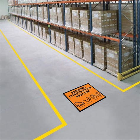 Buy Area Specific PPE Floor Sign - Laminated Floor Marker by Graphical ...