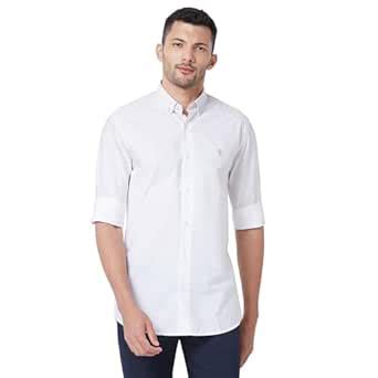 Giordano Men's Slim Fit Horizontal Stripes Button Down Collar Long ...