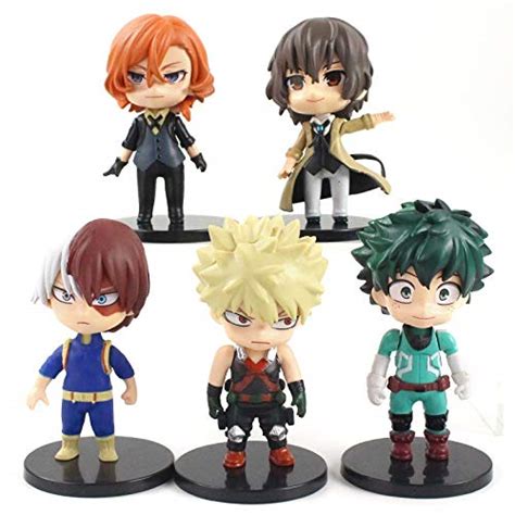Buy 5pcs My Hero Academia Figure Midoriya Izuku Todoroki o Bakugo ...