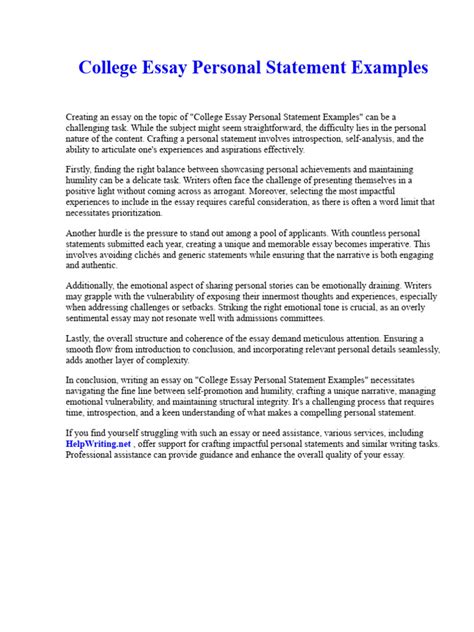 Image result for Personal Essay Examples