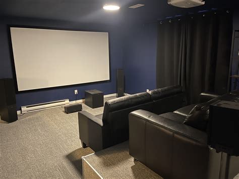 My diy budget home theatre build (before & after) : r/hometheater