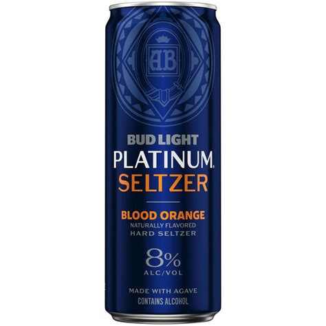 Bud Light Platinum Seltzer Platinum Seltzer Blood Orange 12 Fl Oz ...