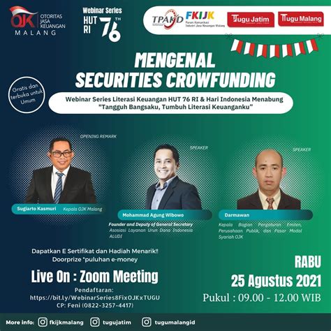 Ulas Securities Crowdfunding, Yuk Gabung OJK Malang X Tugu Media Group ...