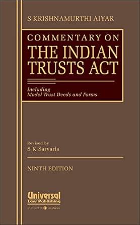 Commentary On The Indian Trusts Act : S Krishnamurthi Aiyar: Amazon.in ...