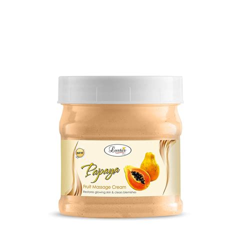 Luster Papaya Fruit Facial Massage Cream | Restores Glowing Skin ...