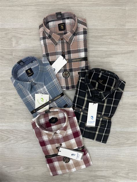 logoff imported checks shirt