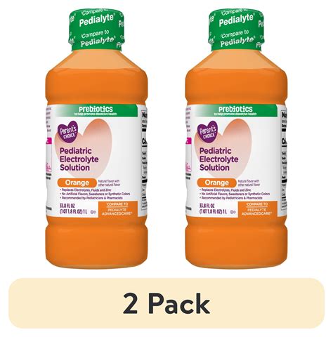 (2 pack) Parent's Choice Advantage Care Electrolyte Solution, Orange ...