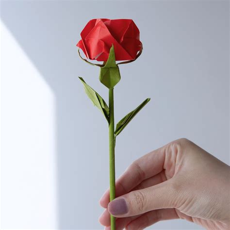 Tutorial On Origami Rose 的图像结果