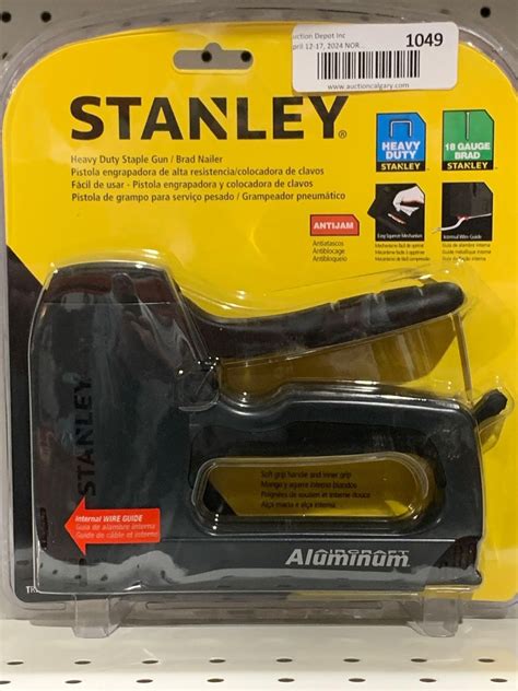 Stanley Heavy Duty Staple Gun / Brad Nailer Aircraft Aluminum