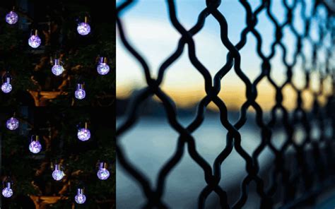 Image result for Solar String Lights On Chain Link Fence
