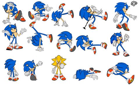 ArtStation - Poses | Sonic the hedgehog