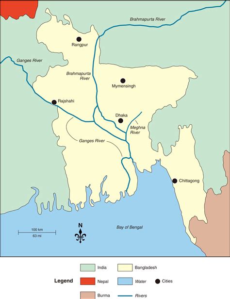 Ganges River World Map