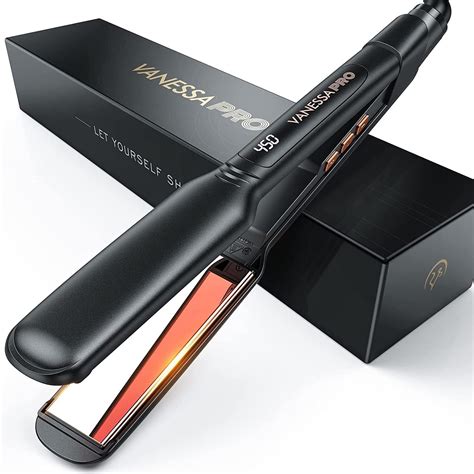 Buy VANESSA PRO Flat Iron Hair Straightener, 100% Pure Titanium Flat ...