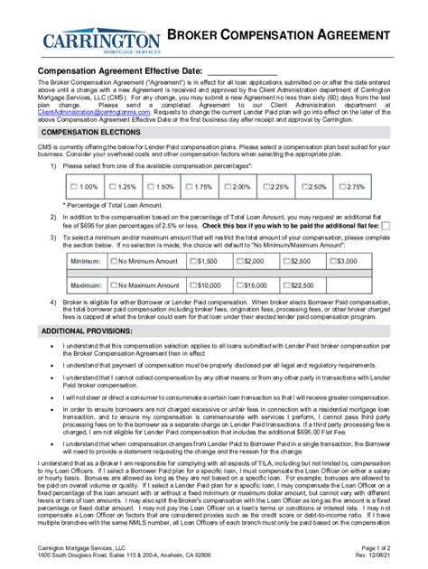 Fillable Online New broker compensation disclosure rules: What you need ...