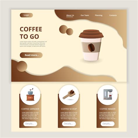 Image result for Coffee HTML Front Page