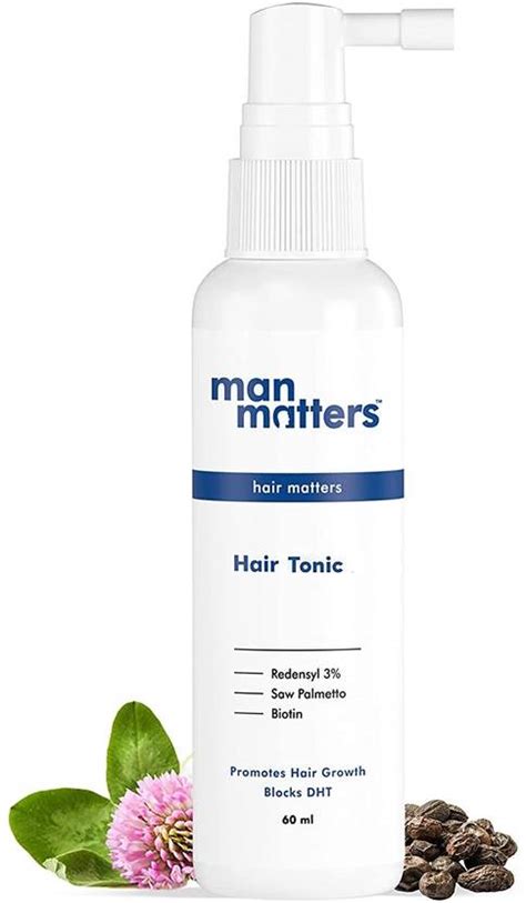Man Matters 3% Redensyl Hair Growth Tonic | Biotin, Saw Palmetto | DHT ...