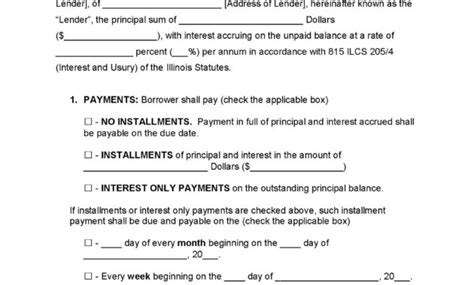 Installment Promissory Note Template 的图像结果