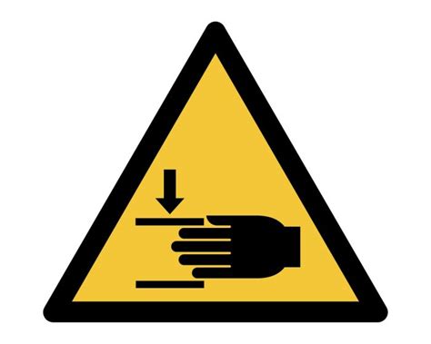 Safety sign Warning; Crushing of hands | 300 * 264 mm