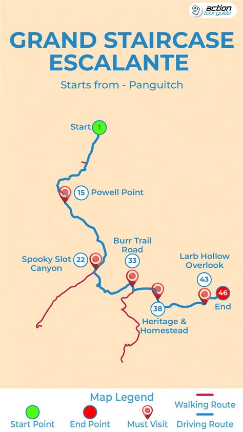 Grand Staircase Escalante Hiking Map Epic Journey Continues