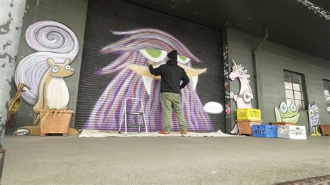 Muralist Henry embarks on quest to paint 1,000 Sasquatch heads in ...