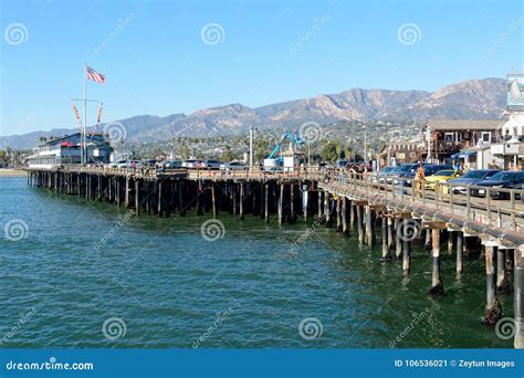 Stearns Wharf Historic Wooden Pier in Santa Barbara, California ...