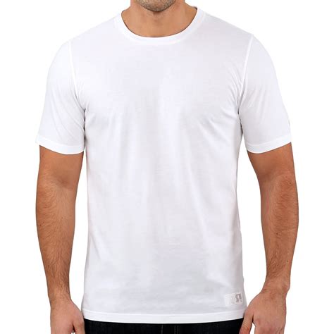 Men's White T-shirt | Supima Cotton T-shirts | Retro Red