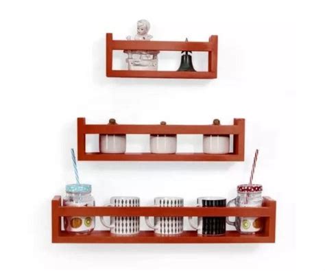 Buy Wooden Wall Decor Multipurpose Kitchen Wall Rack Online-Kitchen ...