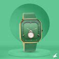 Buy Online Fastrack After Dark Quartz Analog Green Dial Leather Strap ...