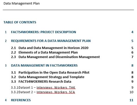 Image result for Data Management Plan Template
