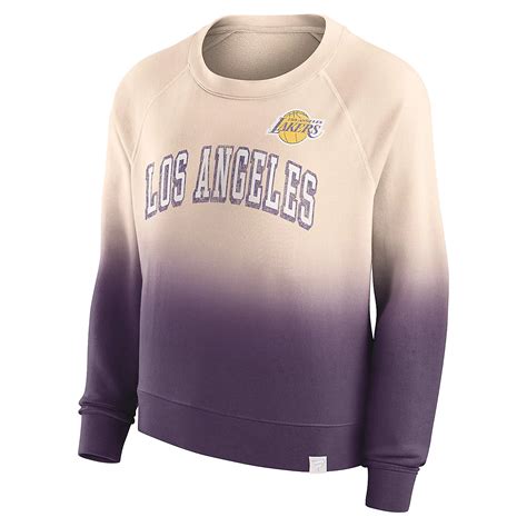Fanatics Branded /Purple Los Angeles Lakers Lounge Arch Raglan Pullover ...
