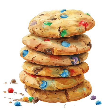 Cookie Watercolor Clip Art, Cookie, Sweet, Chocolate PNG Transparent ...