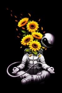 Astronaut Graphic Poster for Room Wall Decoration, Size - 12 X 18 ...