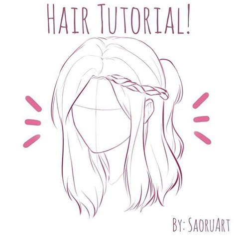 Image result for How to Draw Simple Hair