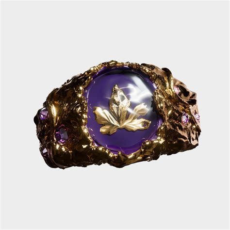 Baco - Purple Gold Ring – KUURTH