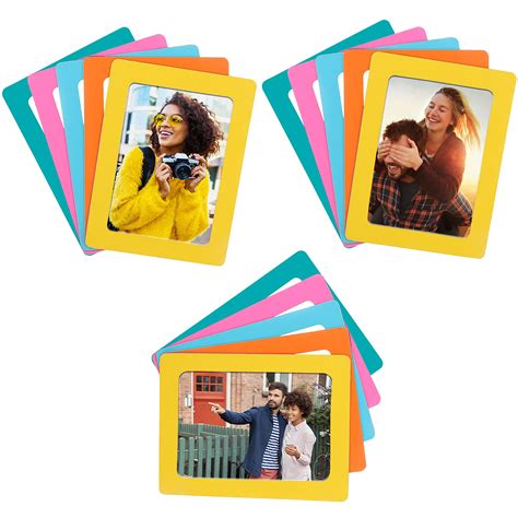 Buy BELLE VOUS Magnetic Refrigerator Photo Picture Frames (15 Pack ...