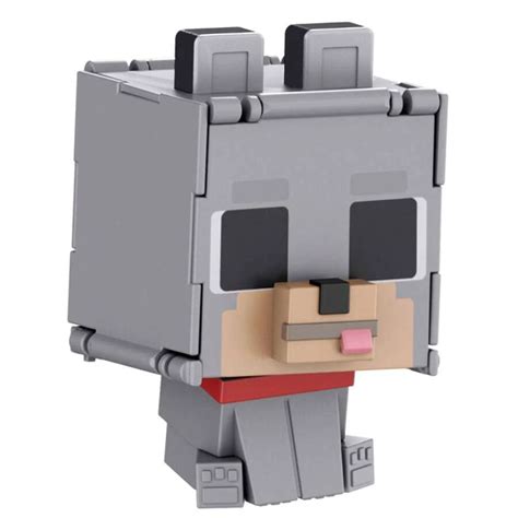 Mattel ماتيل ماينكرافت Flippin' Figs أشكال مع ذئب مروض 2 في 1 + ذئب ...
