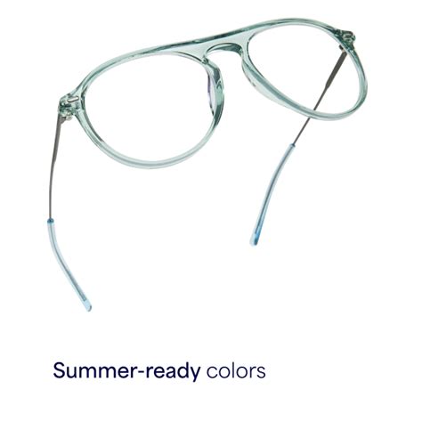 Buy Blue Transparent Silver Full Rim Rectangle Lenskart Air fusion LA ...
