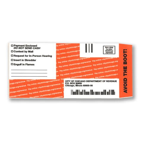 Chicago Parking Ticket Sticker parking Ticket Sticker - Etsy Sweden