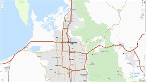 Salt Lake City, Utah Map