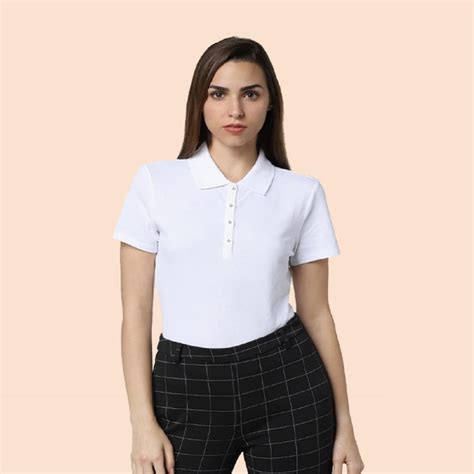 Vero Moda Solid Polo T-shirt - Customised With Company Logo