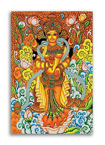 Buy Tamatina Kerala Mural Art Canvas Painting | Maa Laxmi | Traditional ...