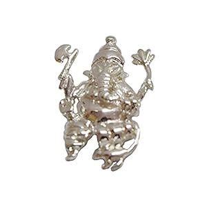 Surat Diamonds Small Ganesh Pendant in Sterling Silver for Children ...