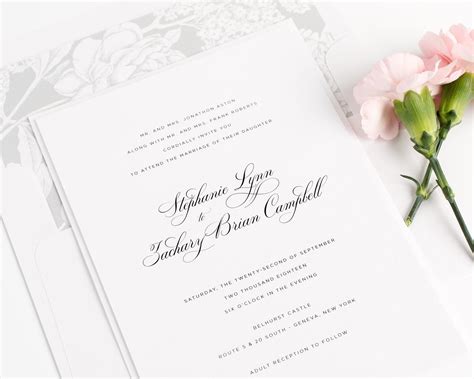 Delicate Elegance Wedding Invitations | Shine wedding invitations ...