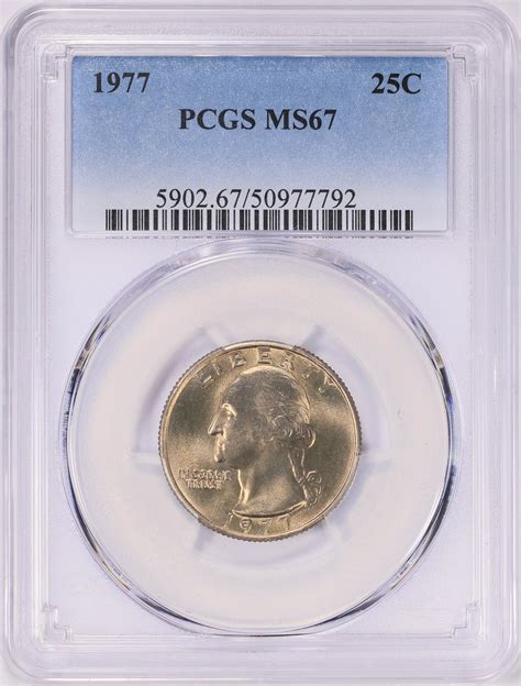 1977 Washington Quarter PCGS MS-67 (Item 1811221) | GreatCollections ...