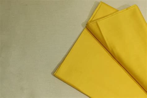 Plain Dyed Pure Cotton Satin Fabric - Mango Yellow